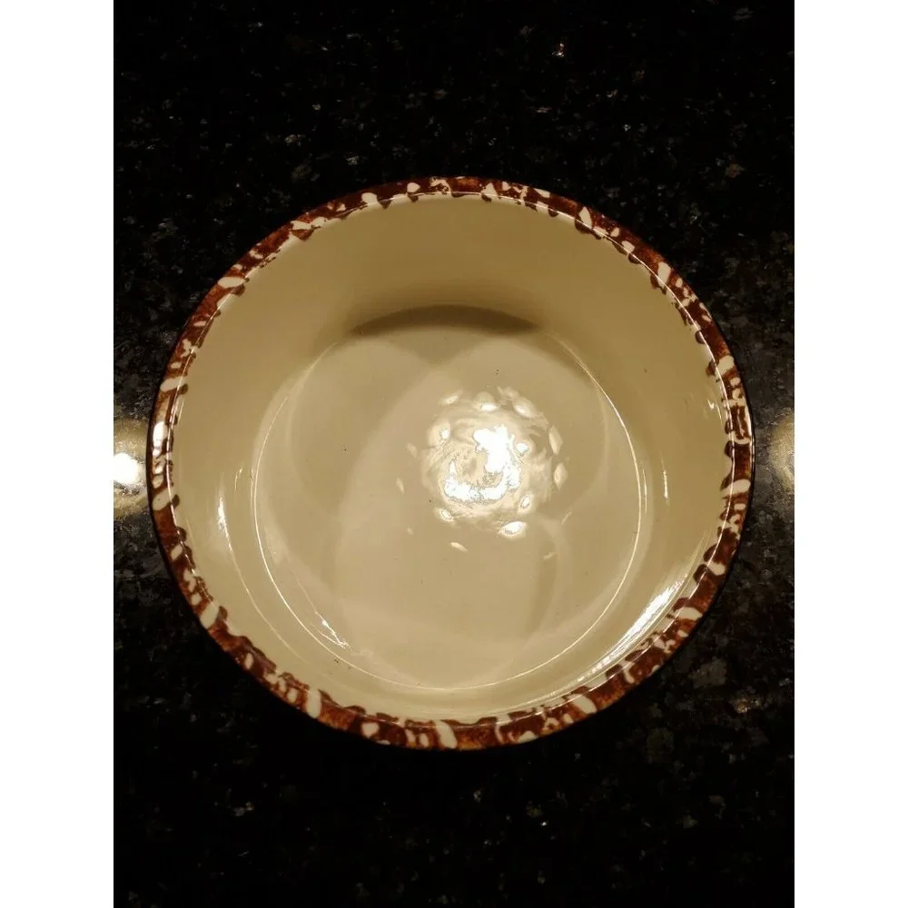 Stangl Town Country Spongeware Tall Casserole Dish